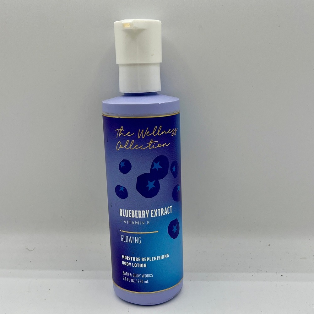 New Bath & Body Works Wellness Collection Blueberry Vitamin E Body Lotion 7.8oz